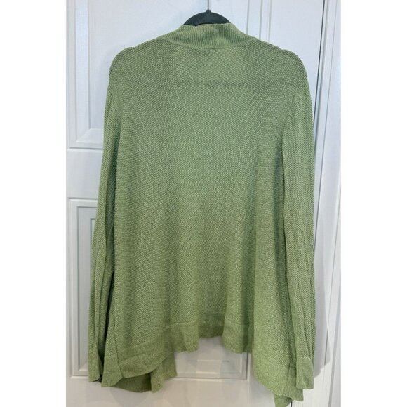 Appleseed's 2xl Celery Green Cardigan Sweater EUC Lightweight Casual Classic - Picture 2 of 6